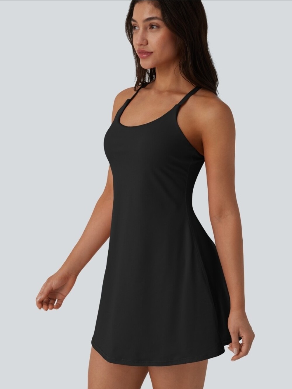Halara SoftlyZero Backless Active Tennis Dress-Easy Peezy Edition